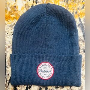 Budweiser Navy Blue Logo Adult Beanie